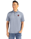 Auburn Tigers Alumni Cutter & Buck Pike Eco Pebble Print Stretch Recycled Mens Polo Polished/White Front Thumbnail Image