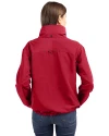 Buffalo Bills NFL Helmet Cutter & Buck Charter Eco Recycled Womens Full-Zip Jacket Cardinal Red Back Thumbnail Image