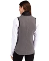 Grambling Tigers College Vault Cutter & Buck Cascade Eco Fleece Womens Vest Elemental Grey/Black Back Thumbnail Image