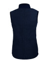Texas Longhorns Alumni Cutter & Buck Cascade Eco Fleece Womens Vest Navy Blue Mannequin Back Thumbnail Image