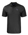 Minnesota Vikings NFL Helmet Cutter & Buck Pike Eco Tonal Geo Print Stretch Recycled Mens Big & Tall Polo Black Mannequin Thumbnail Image