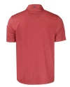 Detroit Lions Americana Cutter & Buck Pike Eco Tonal Geo Print Stretch Recycled Mens Big & Tall Polo Cardinal Red Mannequin Back Thumbnail Image