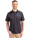 Kentucky Wildcats Alumni Cutter & Buck Pike Eco Tonal Geo Print Stretch Recycled Mens Big & Tall Polo Black Front Thumbnail Image