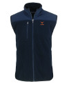 Texas Longhorns Alumni Cutter & Buck Cascade Eco Sherpa Mens Big and Tall Fleece Vest Navy Blue Mannequin Thumbnail Image
