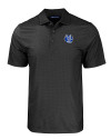 Air Force Falcons College Vault Cutter & Buck Pike Eco Tonal Geo Print Stretch Recycled Mens Polo Black Mannequin Thumbnail Image