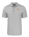 Idaho State Bengals College Vault Cutter & Buck Pike Eco Tonal Geo Print Stretch Recycled Mens Polo Elemental Grey Mannequin Thumbnail Image