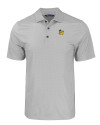Baylor Sailor Bear College Vault Cutter & Buck Pike Eco Tonal Geo Print Stretch Recycled Mens Polo Elemental Grey Mannequin Thumbnail Image