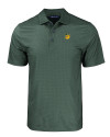 Baylor Sailor Bear College Vault Cutter & Buck Pike Eco Tonal Geo Print Stretch Recycled Mens Polo Hunter Green Mannequin Thumbnail Image