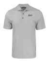 UCF Knights Citronaut Cutter & Buck Pike Eco Tonal Geo Print Stretch Recycled Mens Polo Elemental Grey Mannequin Thumbnail Image