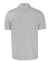 Cincinnati Bengals NFL Helmet Cutter & Buck Pike Eco Tonal Geo Print Stretch Recycled Mens Polo Elemental Grey Mannequin Back Thumbnail Image