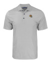 San Francisco 49ers NFL Helmet Cutter & Buck Pike Eco Tonal Geo Print Stretch Recycled Mens Polo Elemental Grey Mannequin Thumbnail Image