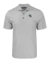 Carolina Panthers NFL Helmet Cutter & Buck Pike Eco Tonal Geo Print Stretch Recycled Mens Polo Elemental Grey Mannequin Thumbnail Image