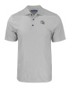 Miami Dolphins NFL Helmet Cutter & Buck Pike Eco Tonal Geo Print Stretch Recycled Mens Polo Elemental Grey Mannequin Thumbnail Image