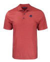 Miami Dolphins Americana Cutter & Buck Pike Eco Tonal Geo Print Stretch Recycled Mens Polo Cardinal Red Mannequin Thumbnail Image