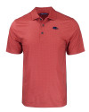 Baltimore Ravens Americana Cutter & Buck Pike Eco Tonal Geo Print Stretch Recycled Mens Polo Cardinal Red Mannequin Thumbnail Image
