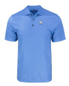 North Carolina Tar Heels Alumni Cutter & Buck Pike Eco Tonal Geo Print Stretch Recycled Mens Polo Atlas Light Blue Mannequin Thumbnail Image
