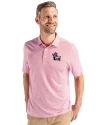 NC State Wolfpack College Vault Cutter & Buck Pike Eco Symmetry Print Stretch Recycled Mens Polo White/Red Front Thumbnail Image