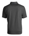 Louisville Cardinals College Vault Cutter & Buck Pike Eco Symmetry Print Stretch Recycled Mens Polo Black/White Mannequin Back Thumbnail Image