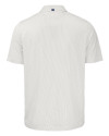 Louisville Cardinals College Vault Cutter & Buck Pike Eco Symmetry Print Stretch Recycled Mens Polo White/Polished Mannequin Back Thumbnail Image