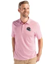 Tampa Bay Buccaneers NFL Helmet Cutter & Buck Pike Eco Symmetry Print Stretch Recycled Mens Polo White/Red Front Thumbnail Image