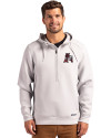 Arkansas Razorbacks College Vault Cutter & Buck Roam Epic Versatility Half Zip Recycled Mens Hooded Pullover Solitare Front Thumbnail Image