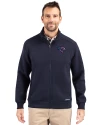 Jacksonville Jaguars Americana Cutter & Buck Roam Epic Versatility Recycled Full Zip Mens Jacket Navy Blue Front Thumbnail Image