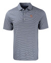 Texas Longhorns Alumni Cutter & Buck Forge Eco Double Stripe Stretch Recycled Mens Big &Tall Polo Navy Blue/White Mannequin Thumbnail Image