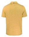 Louisville Cardinals College Vault Cutter & Buck Forge Eco Double Stripe Stretch Recycled Mens Polo College Gold/White Mannequin Back Thumbnail Image