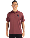 Washington Commanders NFL Helmet Cutter & Buck Forge Eco Stretch Recycled Mens Big & Tall Polo Dark Bordeaux Heather Front Thumbnail Image
