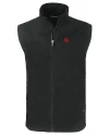 Nebraska Cornhuskers College Vault Cutter & Buck Charter Eco Full-Zip Mens Big & Tall Vest Black Mannequin Thumbnail Image