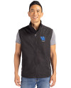 Kentucky Wildcats Alumni Cutter & Buck Charter Eco Full-Zip Mens Big & Tall Vest Black Front Thumbnail Image