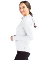Grambling Tigers College Vault Cutter & Buck Daybreak Eco Recycled Womens Half Zip Hoodie White Side Thumbnail Image