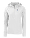 Penn State Nittany Lions Alumni Cutter & Buck Daybreak Eco Recycled Womens Half Zip Hoodie White Mannequin Thumbnail Image
