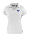 Air Force Falcons College Vault Cutter & Buck Daybreak Eco Recycled Womens V-neck Polo White Mannequin Thumbnail Image