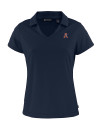 Auburn Tigers College Vault Cutter & Buck Daybreak Eco Recycled Womens V-neck Polo Navy Blue Mannequin Thumbnail Image