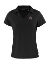 Tampa Bay Buccaneers NFL Helmet Cutter & Buck Daybreak Eco Recycled Womens V-neck Polo Black Mannequin Thumbnail Image