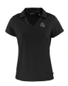 Tampa Bay Buccaneers NFL Helmet Cutter & Buck Daybreak Eco Recycled Womens V-neck Polo Black Mannequin Thumbnail Image