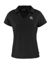 Las Vegas Raiders NFL Helmet Cutter & Buck Daybreak Eco Recycled Womens V-neck Polo Black Mannequin Thumbnail Image