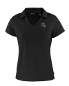View image 1: New York Giants NFL Helmet Cutter & Buck Daybreak Recycled Womens V-Neck Polo Black Mannequin