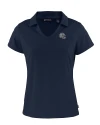 New England Patriots NFL Helmet Cutter & Buck Daybreak Eco Recycled Womens V-neck Polo Navy Blue Mannequin Thumbnail Image