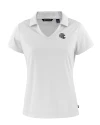 New England Patriots NFL Helmet Cutter & Buck Daybreak Eco Recycled Womens V-neck Polo White Mannequin Thumbnail Image