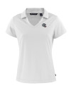 New England Patriots NFL Helmet Cutter & Buck Daybreak Eco Recycled Womens V-neck Polo White Mannequin Thumbnail Image