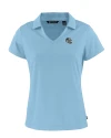 Carolina Panthers NFL Helmet Cutter & Buck Daybreak Eco Recycled Womens V-neck Polo Atlas Light Blue Mannequin Thumbnail Image