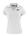 Philadelphia Eagles Americana Cutter & Buck Daybreak Eco Recycled Womens V-neck Polo White Mannequin Thumbnail Image