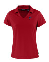 Atlanta Falcons Americana Cutter & Buck Daybreak Eco Recycled Womens V-neck Polo Cardinal Red Mannequin Thumbnail Image
