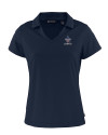New Orleans Saints Americana Cutter & Buck Daybreak Eco Recycled Womens V-neck Polo Navy Blue Mannequin Thumbnail Image