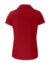Green Bay Packers Americana Cutter & Buck Daybreak Eco Recycled Womens V-neck Polo Cardinal Red Mannequin Back Thumbnail Image
