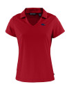 Baltimore Ravens Americana Cutter & Buck Daybreak Eco Recycled Womens V-neck Polo Cardinal Red Mannequin Thumbnail Image