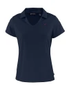 Baltimore Ravens Americana Cutter & Buck Daybreak Eco Recycled Womens V-neck Polo Navy Blue Mannequin Thumbnail Image
