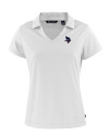 Minnesota Vikings Americana Cutter & Buck Daybreak Eco Recycled Womens V-neck Polo White Mannequin Thumbnail Image